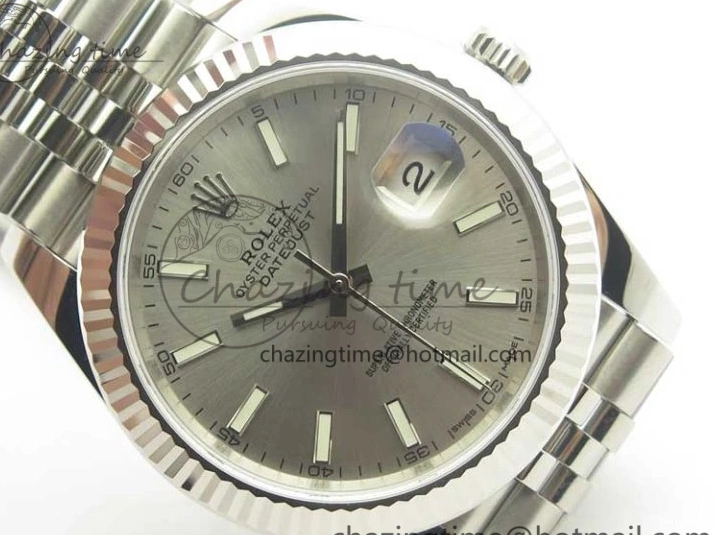 Silver 126334 41 A3235 1:1 Markers DateJust REF Bracelet Clone Dial SS Jubilee Edition on Stick Best V2 0421
